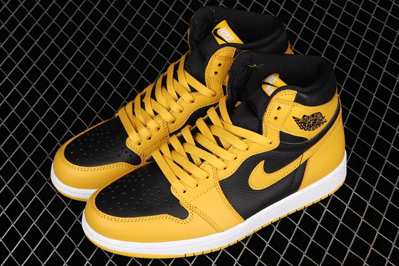 All categories Air Jordan Jordan series basketball shoes Air Jordan 1 High Air Jordan 1 High OG "Pollen" AJ1 Joe 1 new black and yellow 555088-701